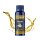 Silberfarbene 250 ml Aluminiumflasche mit ICEPAW Dorschoel fuer Hunde